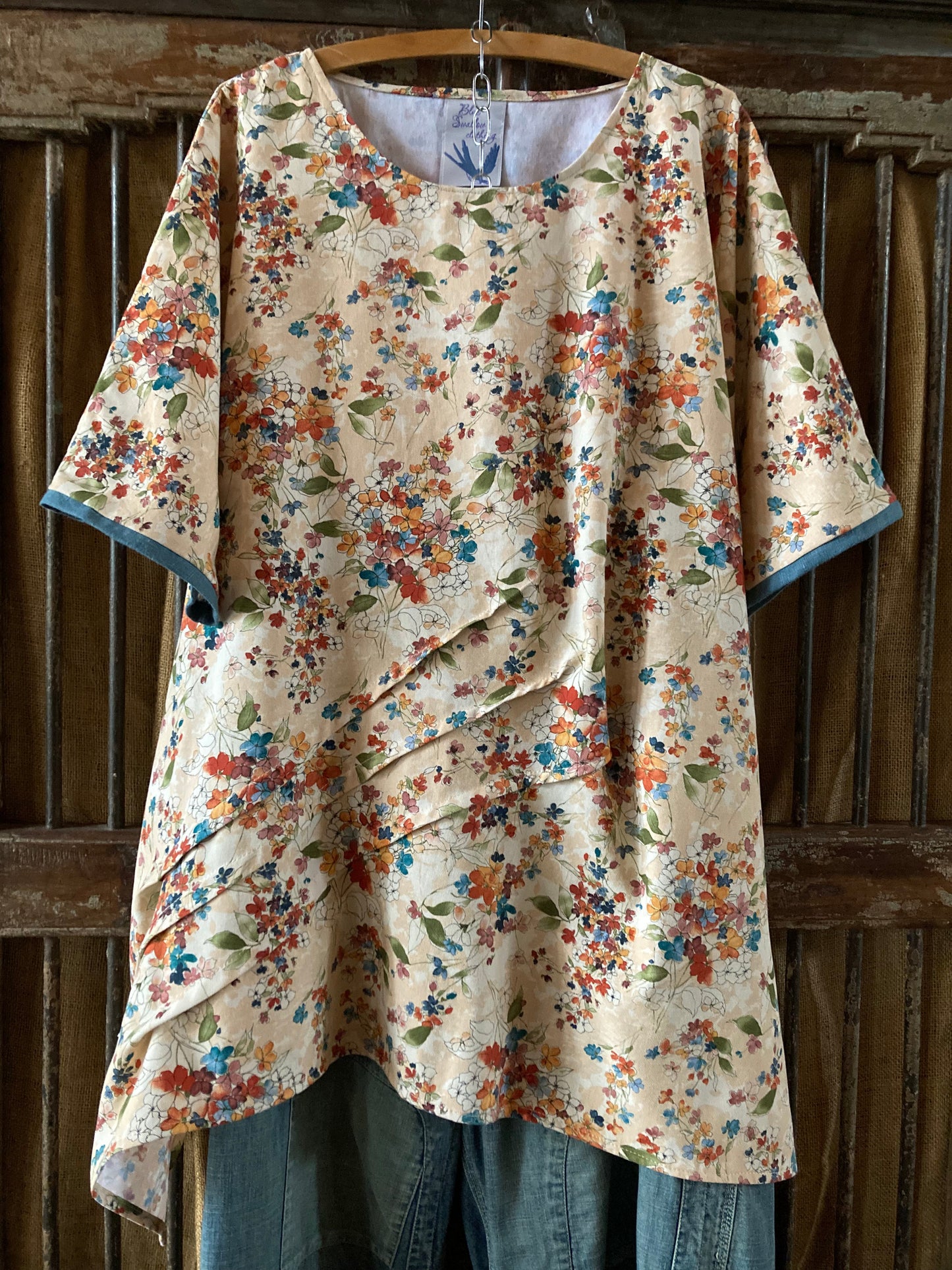 Floral Saffron Tunic