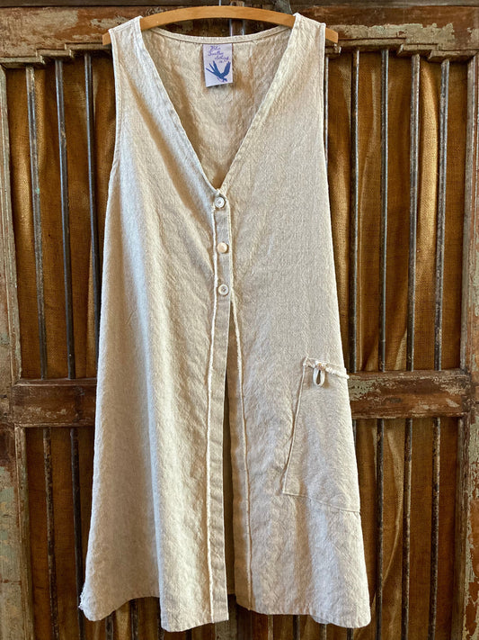 Lithuanian Linen Duster Vest