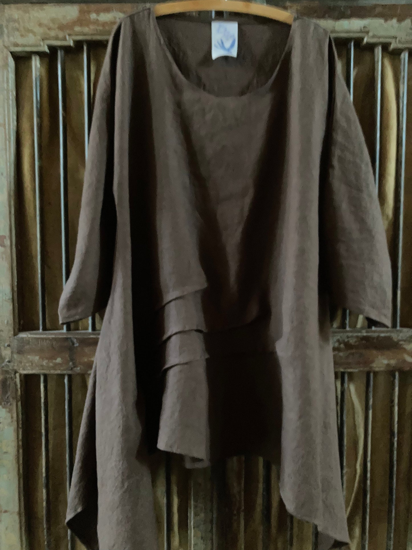 Chocolate Linen Tunic